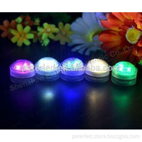 LED diamond submersible light waterproof color change round&flower